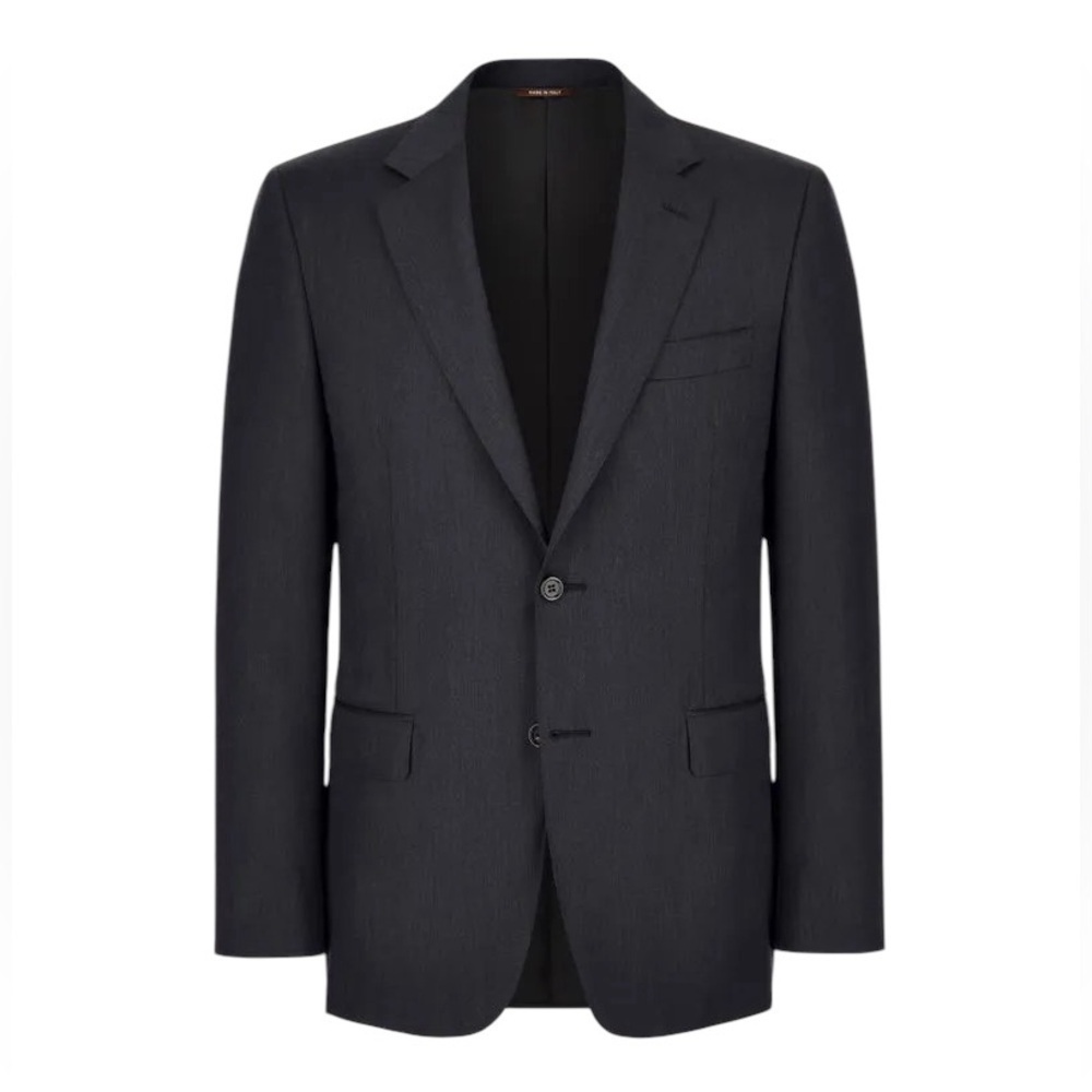 Canali Wool Blazer Size 50 Black